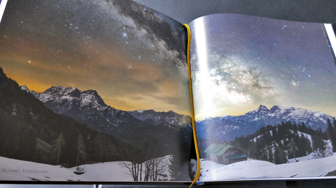Blick ins Buch Slow Light - Sternenhimmel Grabneralm, Steiermark, Foto Michael Kleinburger