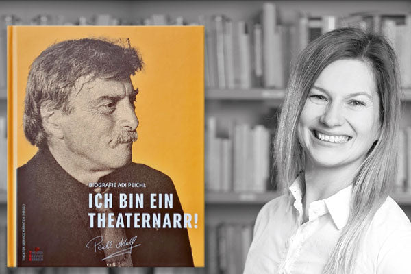 Porträt Theresa Thum (Foto Sarah Edinger) und Buchcover Adi Peichl