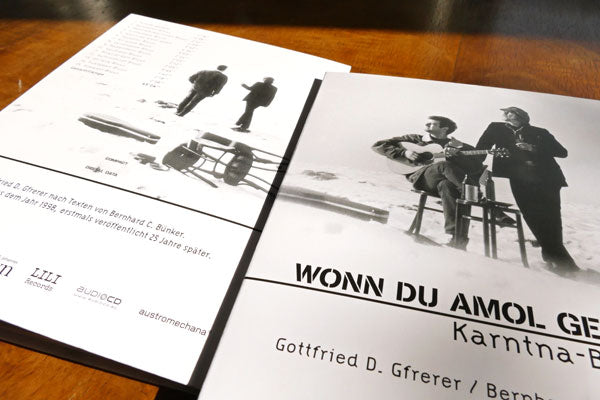 Back- und Frontcover CD und Booklet Wonn du amol geast. Karntna-Bluus