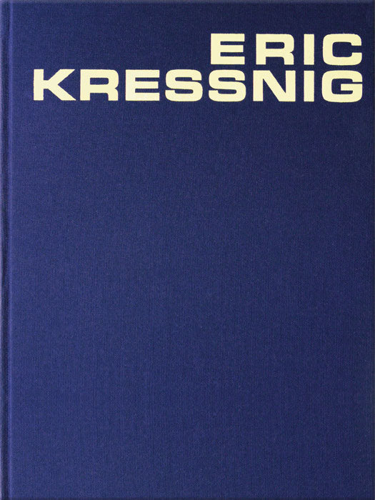 Cover ERIC KRESSNIG blassgelb auf dunkelblauem Leinen