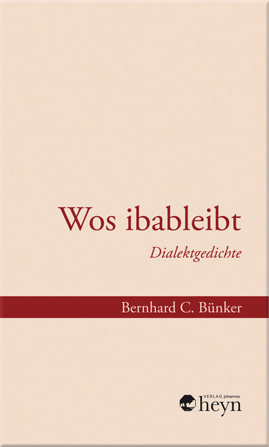 Cover BC Bünker: Wos ibableibt