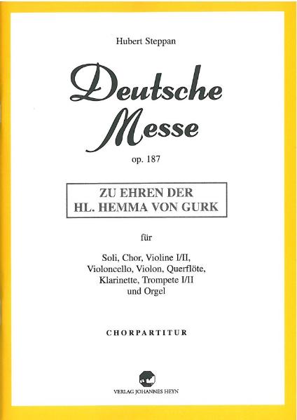 Deutsche Messe op. 187 Cover