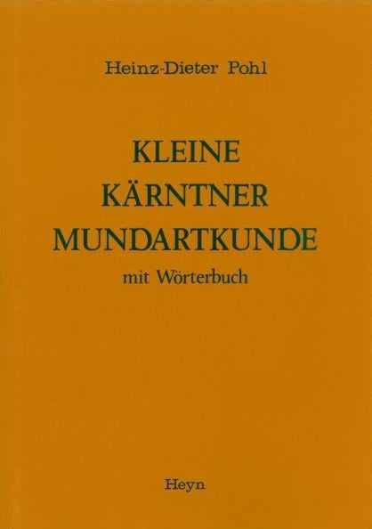 Kleine Kärntner Mundartkunde Cover