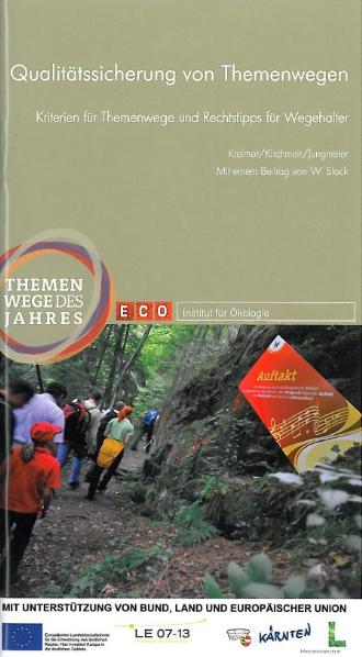 Qualitätssicherung von Themenwegen Cover