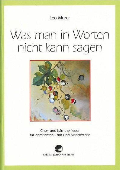 Was man in Worten nicht kann sagen Cover